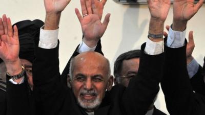 Afghan president-elect Ashraf Ghani