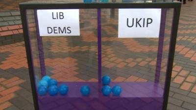 Daily Politics mood box at Tory conference in Birmingham