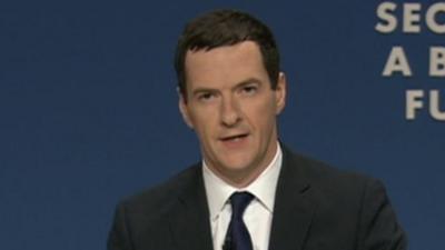 George Osborne at Tory conference