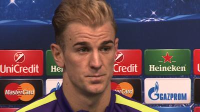 Manchester City goalkeeper Joe Hart will keep "fighting" for his place