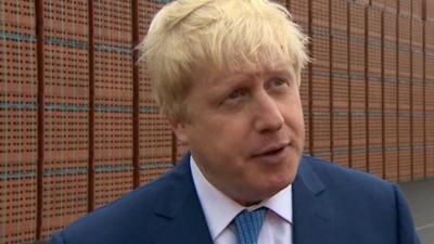 London Mayor Boris Johnson