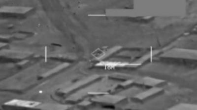 US air strike against IS base in Syria on 29 September