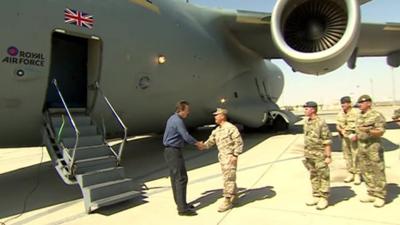 David Cameron visits Camp Bastion