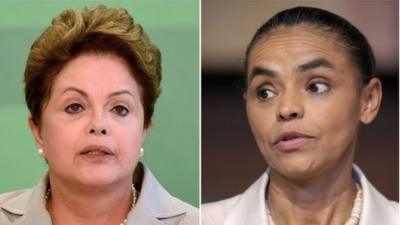 President Dilma Rousseff and Marina Silva