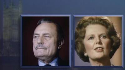 Enoch Powell and Margaret Thatcher