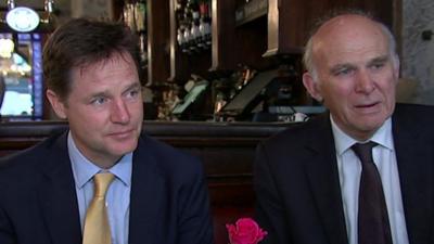 Nick Clegg and Vince Cable