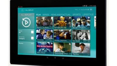EE TV on tablet