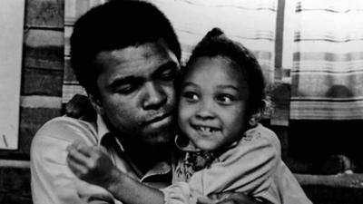 Mohammed Ali and daughter