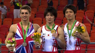 British gymnast Max Whitlock wins silver at in the men's all-around final at the World Gymnastics Championships in Nanning, China