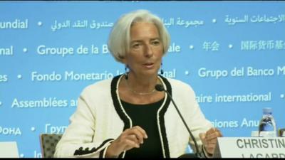 Christine Lagarde , IMF head