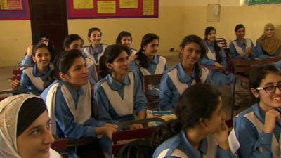 Schoolgirls in Islamabad Pakistan