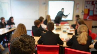 Pupils in classroom