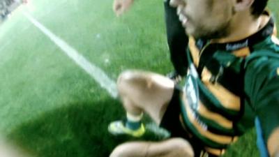 Northampton Saints physio camera