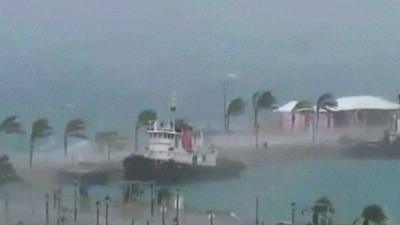 Hurricane Gonzalo hits Bermuda