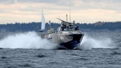 Swedish Navy fast-attack craft patrols in the Stockholm Archipelago