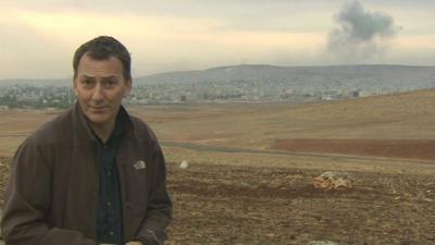 Mark Urban in Kobane