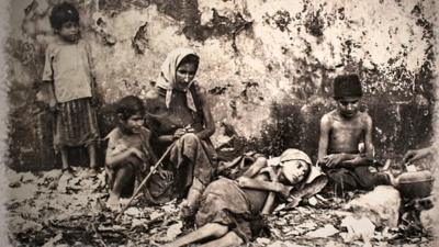 Starving children. Photo courtesy of Fouad Debbas Collection