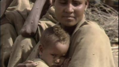 Mother and child during Ethiopian famine