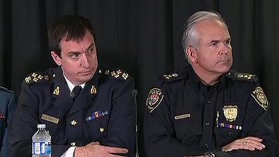 Assistant Commissioner Gilles Michaud and Ottawa police chief Charles Bordeleau