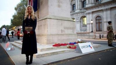 Joss Stone at the Cenotaph