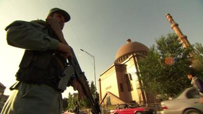 Soldier in Kabul