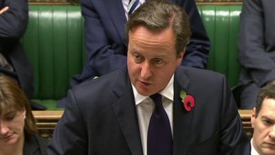 David Cameron at PMQs