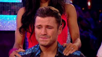 Mark Wright cries