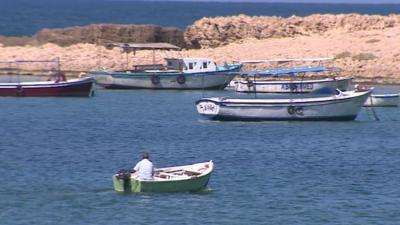 Boats in the sea near Alexandria