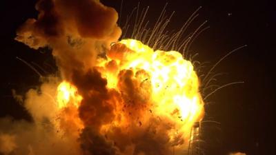 Antares rocket explosion