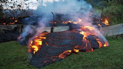 Lava spill