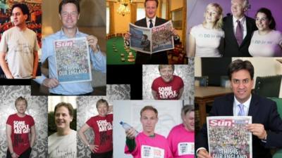 MPs and political slogans on T-shirts