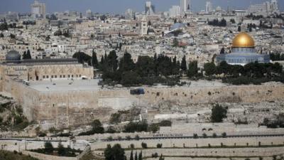 Jerusalem, with the Al-Aqsa Mosque in sight