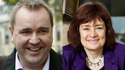 Neil Findlay and Sarah Boyack