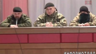 'Trial' in Alchevsk (25 Oct) - video posted by the Prizrak battalion