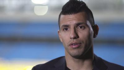 Man City striker Sergio Aguero