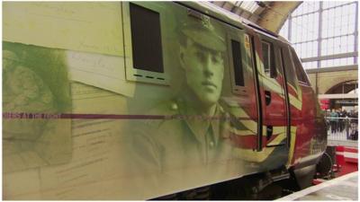 The For the Fallen train stared its journey at London's King's Cross