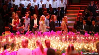 Netherlands memorial service for victims of MH17 plane crash