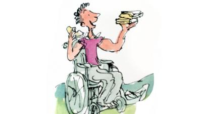 Quentin Blake wheelchair