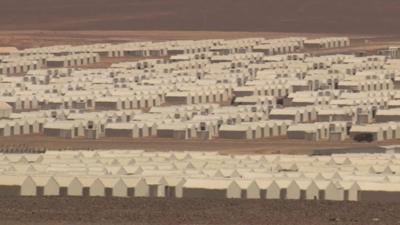 A refugee camp