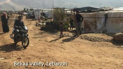 Newsbeat visits Lebanon's Bekaa Valley refugee camp