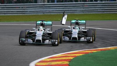 Lewis Hamilton and Nico Rosberg