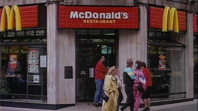 A London branch of McDonalds in 1991