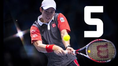 Kei Nishikori beat David Ferrer 4-6 6-4 6-1