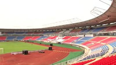 Stadium in Bata, Equatorial Guinea.