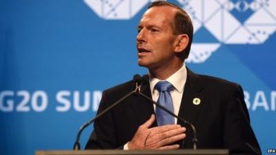 Australian PM Tony Abbott