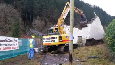 Mark Bridger house demolished