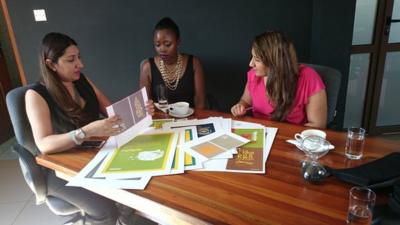 Nadia Bhegani, Olga Mugyenyi and Nahida Bhegani