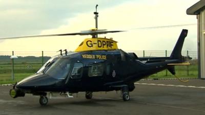 Police helicopter