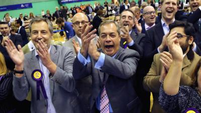 Members of UKIP celebrating