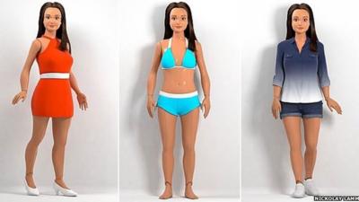 Lammily, a Barbie-like doll based on the vital statistics of an average 19-year-old American woman